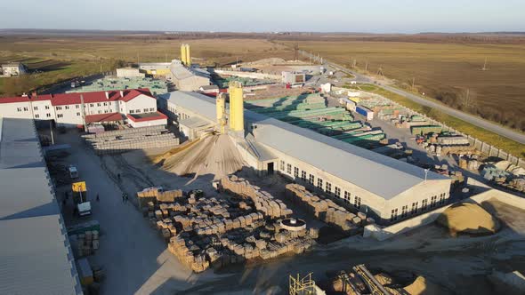 Aerial Flight Large Ore Mineral Processing Plant