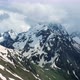 Aerial View from an drone of Beautiful Snowy Caucasus Mountain Landscape in Winter - VideoHive Item for Sale
