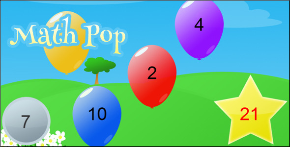 Math Pop - HTML5 Math Game