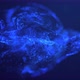 Elegant fast and slow motion fluid blue glitter particles seamless loop luxury background. - VideoHive Item for Sale