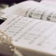 Camera Pans Over an Antique Church Hymnal - VideoHive Item for Sale