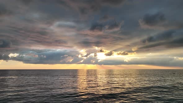 Cloudy Sunset at  Alanya 4 K