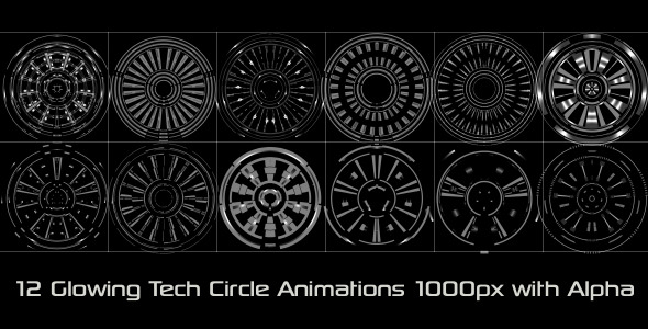 Glowing Tech Circle Pack