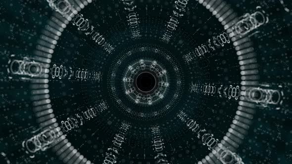 Jet Engine Xray Transparent with Particles alt