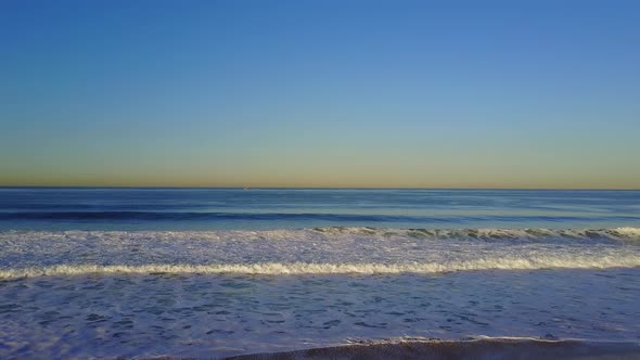 Aerial drone uav view of the beach and ocean