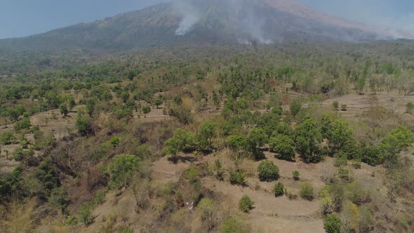 Mountain Landscape Agung Volcano Bali Indonesia