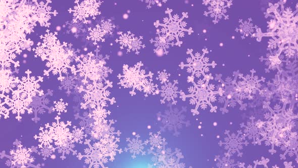 Christmas  Snowflakes Stage Background
