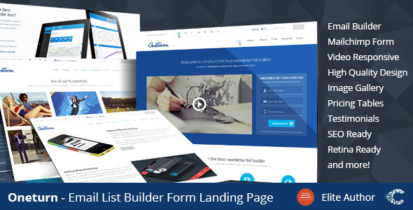 Oneturn - Marketing List Builder Landing Page