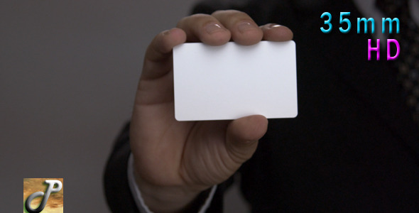 Man Hand Showing Business Card