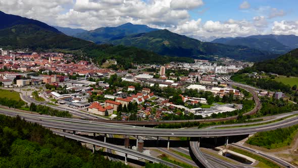 Drone Video of an Village in Austria