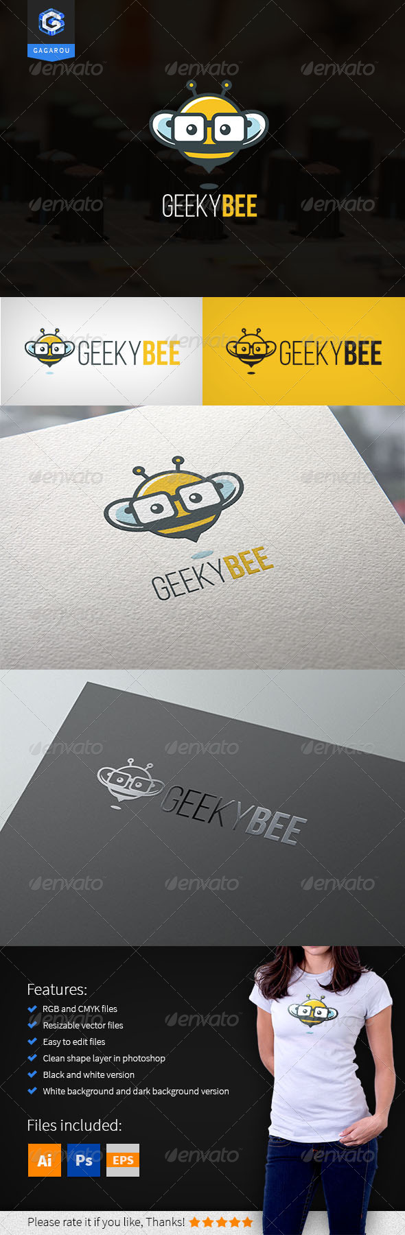 Geeky Bee logo
