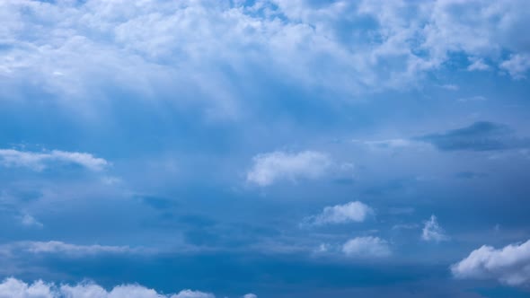 Dramatic Rain Cloud Moving Before the Storm, Timelapse