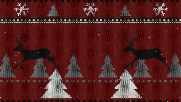 Knitted Christmas Background