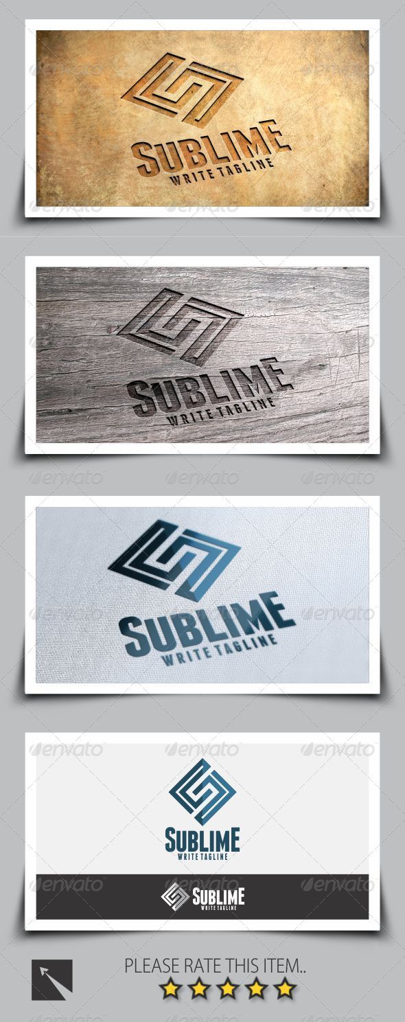 Sublime Letter (S) Logo Template