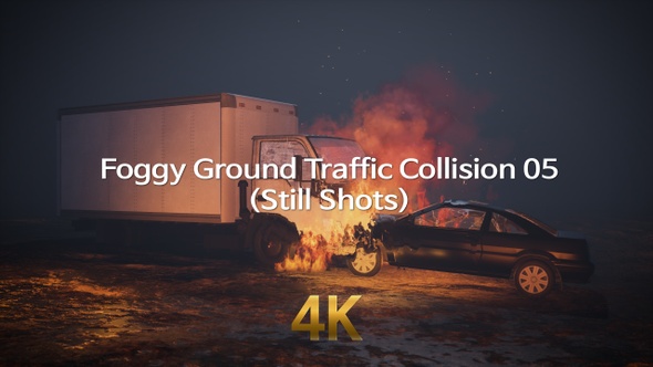 Foggy Ground Traffic Collision 4K 05(Still Shots)