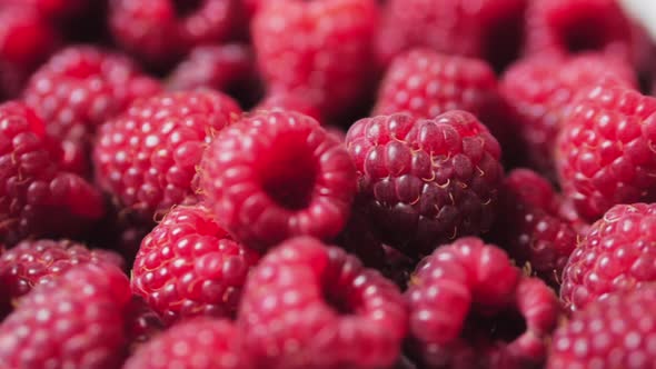 Fresh, Juicy Raspberry Background, Ripe