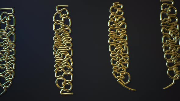 Gold Bending Wires Form FUTURE Word alt