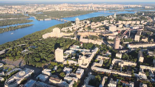 Aerial View of Kyiv By Day. Ukraine