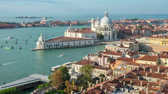 Time lapse of Venice Grand Canal in Italy