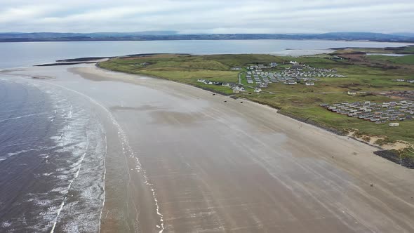 Flying Above Rossnowlagh Beach in County Donegal Ireland