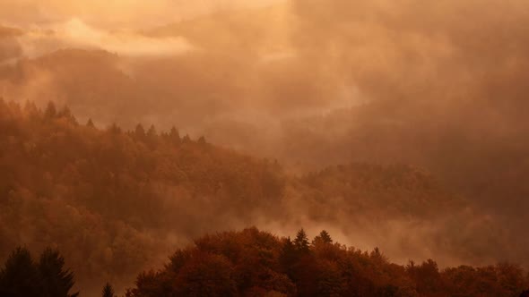 Misty Mountain Landscape