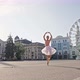 Graceful Ballerina in Fluffy White Skirt Spins Changing Legs - VideoHive Item for Sale