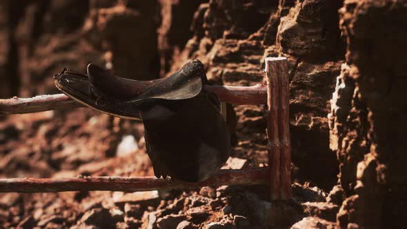 Saddle and Red Rocks in Monument Valley