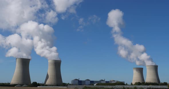 Nuclear power station,Dampierre-en-Burly,  France