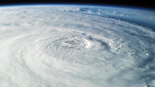 View From Space on the Cyclone Clouds Over the Planet