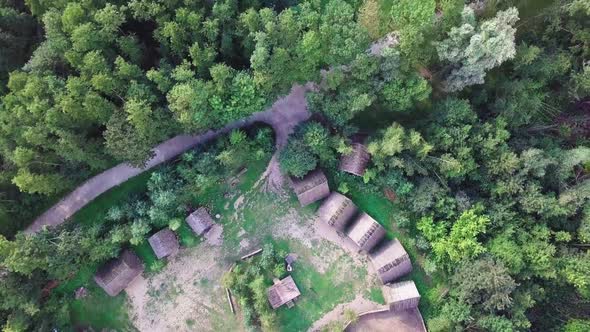 Archaeological site in Biskupin. The discovery of the settlement was one of the most important event