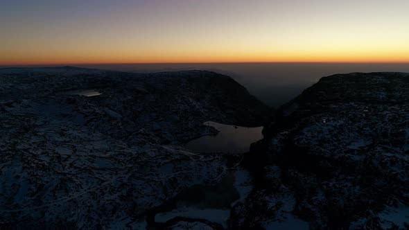 Fly Above Glaciar Lake