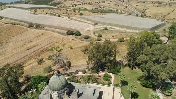 Aerial view of the Roman Catholic Chapel alt
