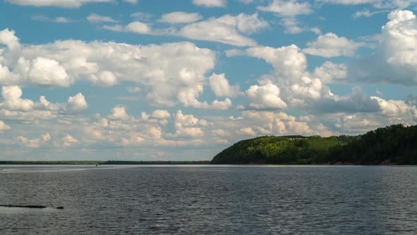 Clouds Over the Volga River