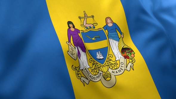 Philadelphia City Flag, Pennsylvania