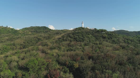 Cape Bojeador Lighthouse. Philippines, Luzon.