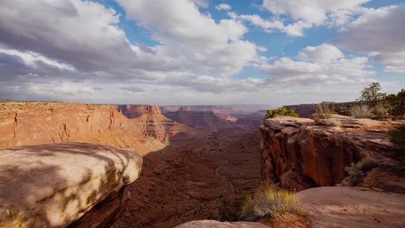 Cloud Time Lapse Canyons Utah Landscape