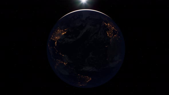 Earth Globe Planet From Space Orbit alt