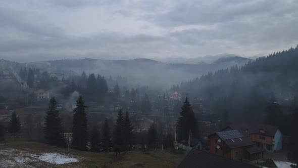 Carpathian Villages In Winter