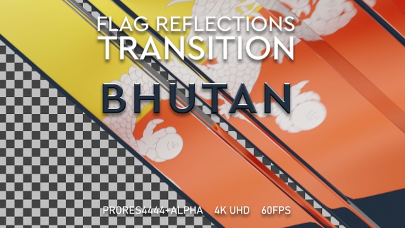 Flag of Bhutan Transition | UHD | 60fps alt
