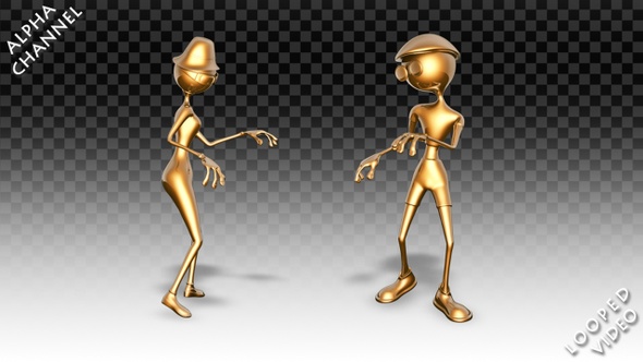 Gold Man and Woman - Dance Twist Pack  alt