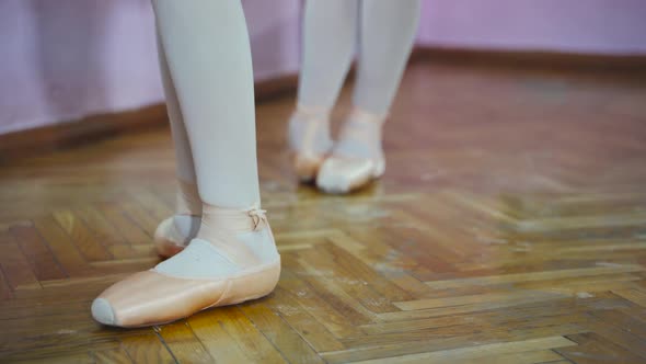 Ballerina Feet in Pointe Shoes