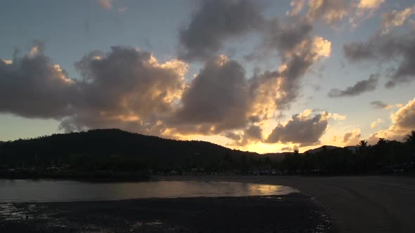 Time lapse sunrise at Airlie Beach