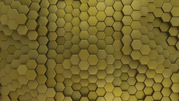 Hexagon Background Brass