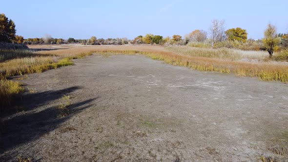 Dried up lake