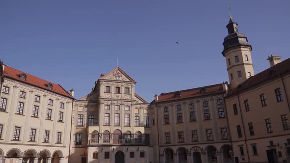 Incredible Breathtaking View of Main Palace of Nevizh Castle on Sunny Day