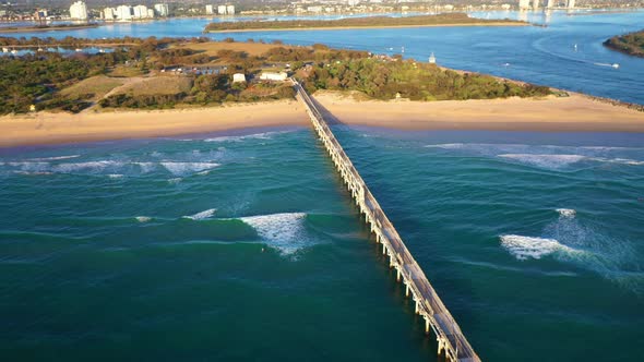 Panorama, Gold Coast Seaway, sunrise, Beautiful scenery ,Queensalnd Australia