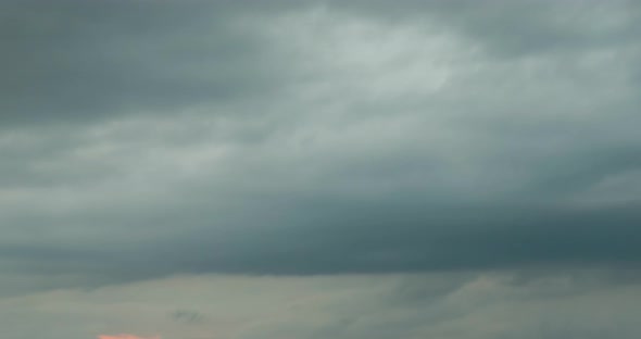 Time-lapse of Light Rays Over the Sea or Ocean at Sunset. Hot Summer Weather at Tropical. Panoramic