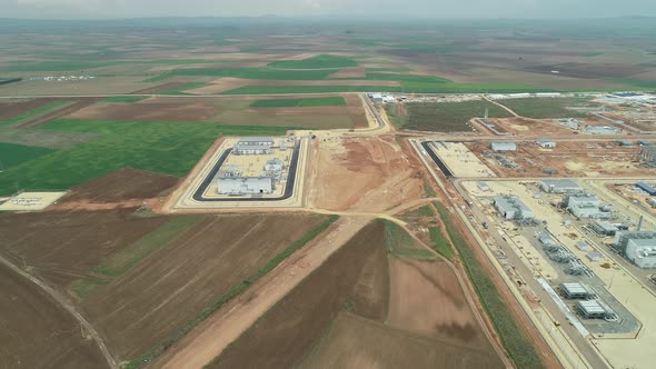 Construction Site Empty Field Aerial View 6 alt