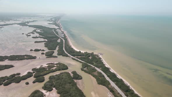 Rotation  view of the coast of Yucatan