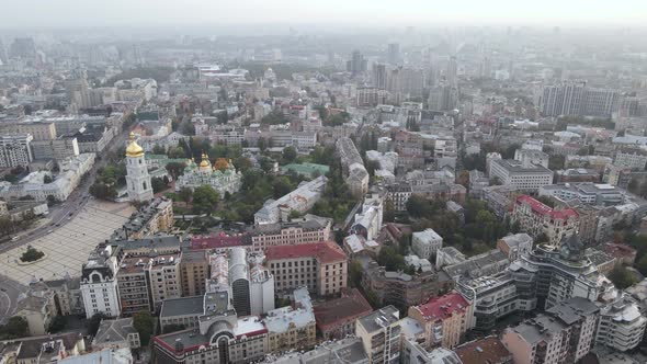 Kyiv - the Capital of Ukraine. Aerial View. Kiev